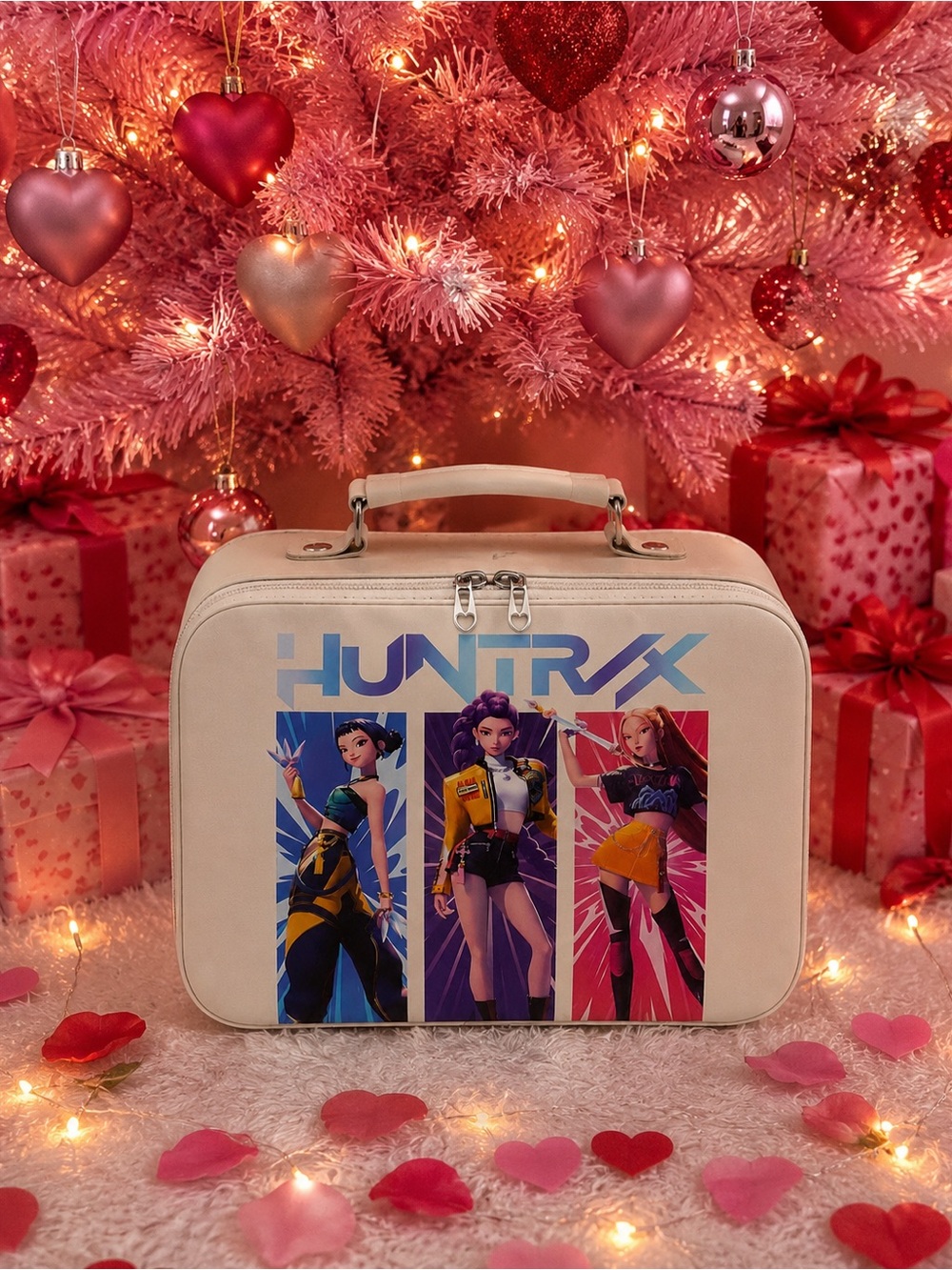 KPOP Demon Hunters Makeup Case Cosmetic Storage Travel Box